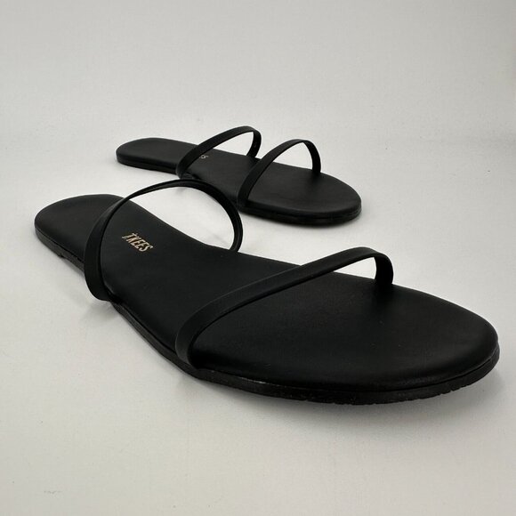 TKEES Shoes - TKEES Women's Gemma Double Strap Sandals in Sable (Black) Slide-On sz 11 EU 42